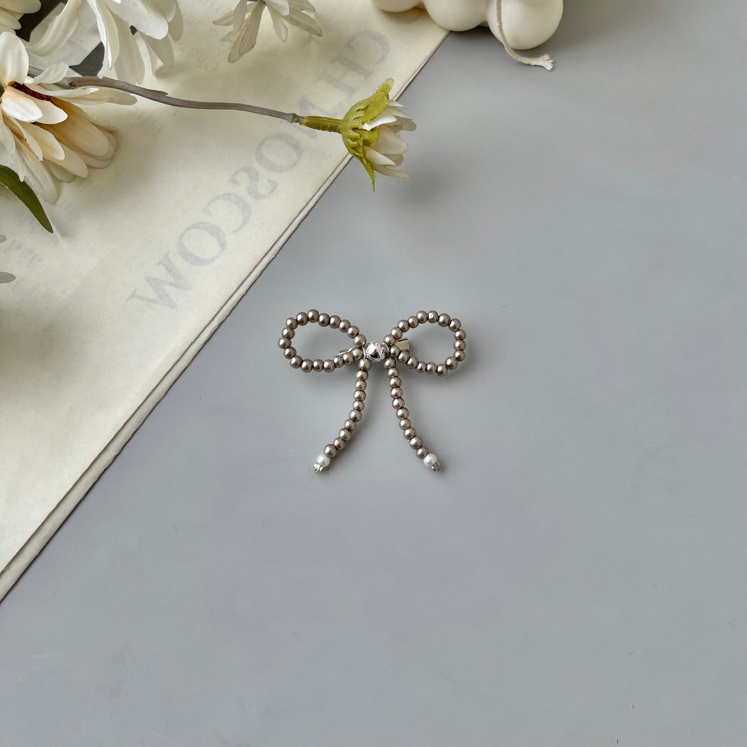 Image of Eclemix Brooch Bowknot |  Bros Mutiara Pita Coquette
