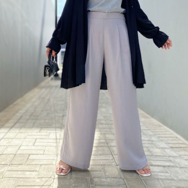 Eclemix Pants Marile | Celana Kulot Wanita Highwaist Loose