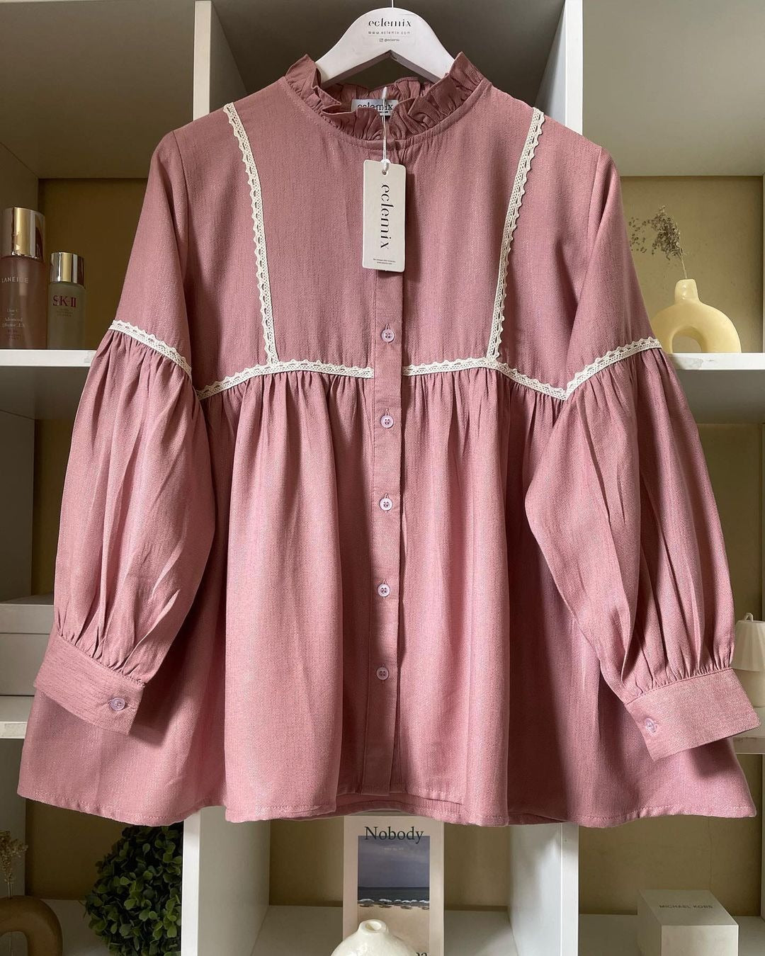 Eclemix Top Sono | Atasan Wanita Blouse Polos Casual Shirt