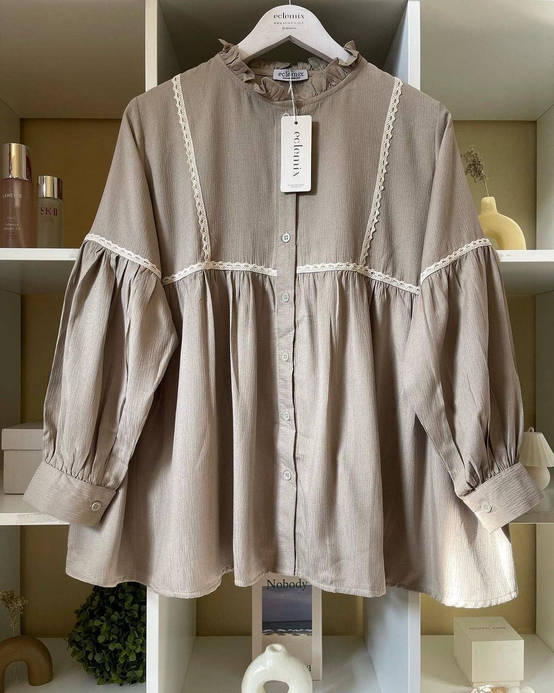 Image of Eclemix Top Sono | Atasan Wanita Blouse Polos Casual Shirt