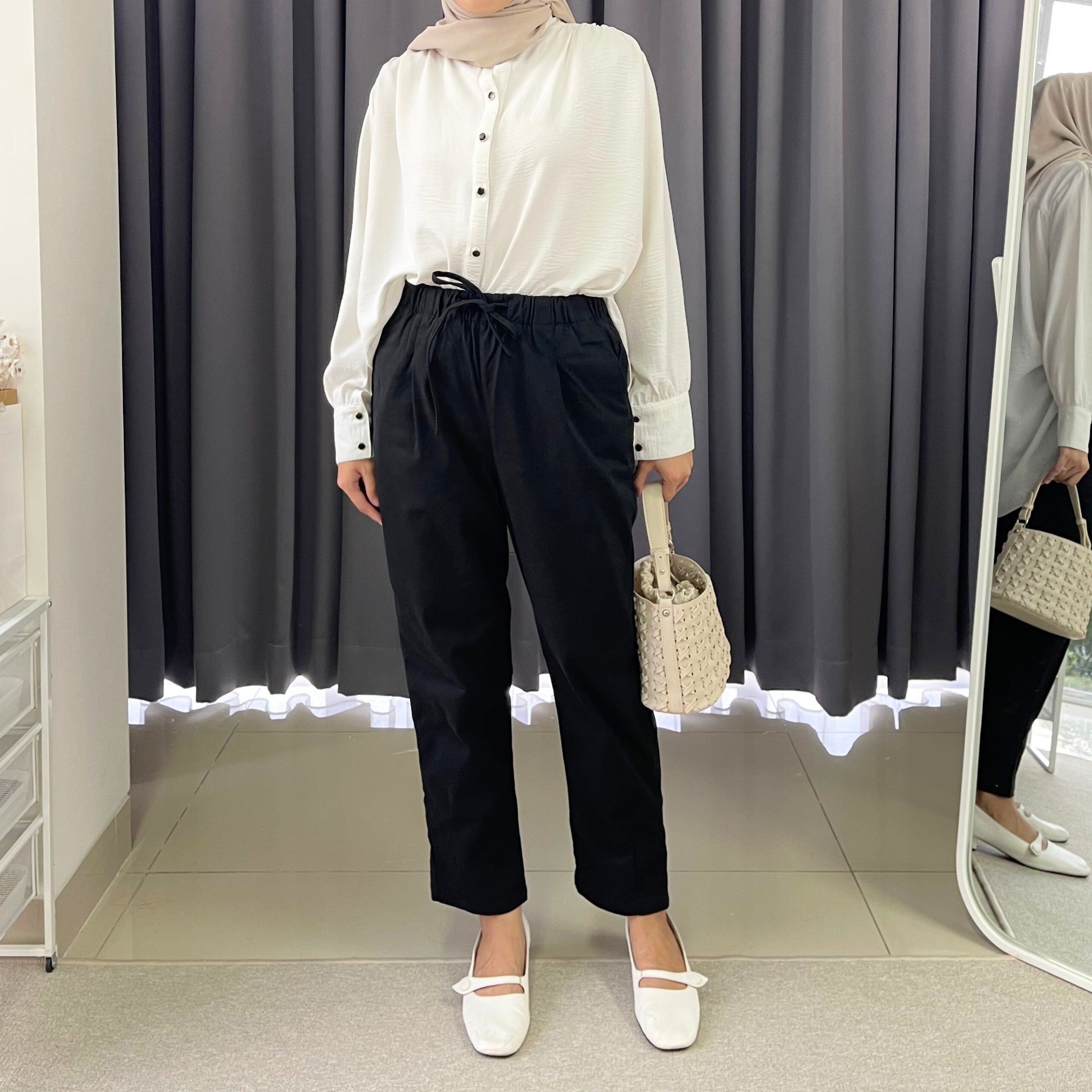 Eclemix Pants Gaaram | Celana Panjang Pencil Wanita Daily Basic Strecth