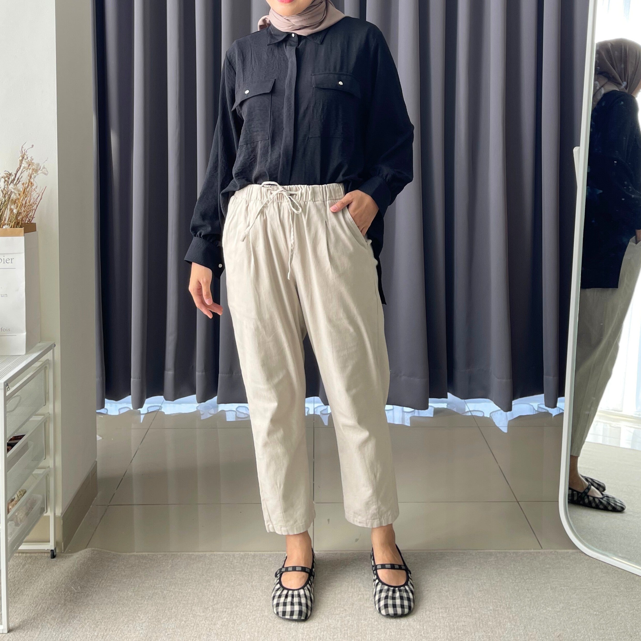 Eclemix Pants Gaaram | Celana Panjang Pencil Wanita Daily Basic Strecth