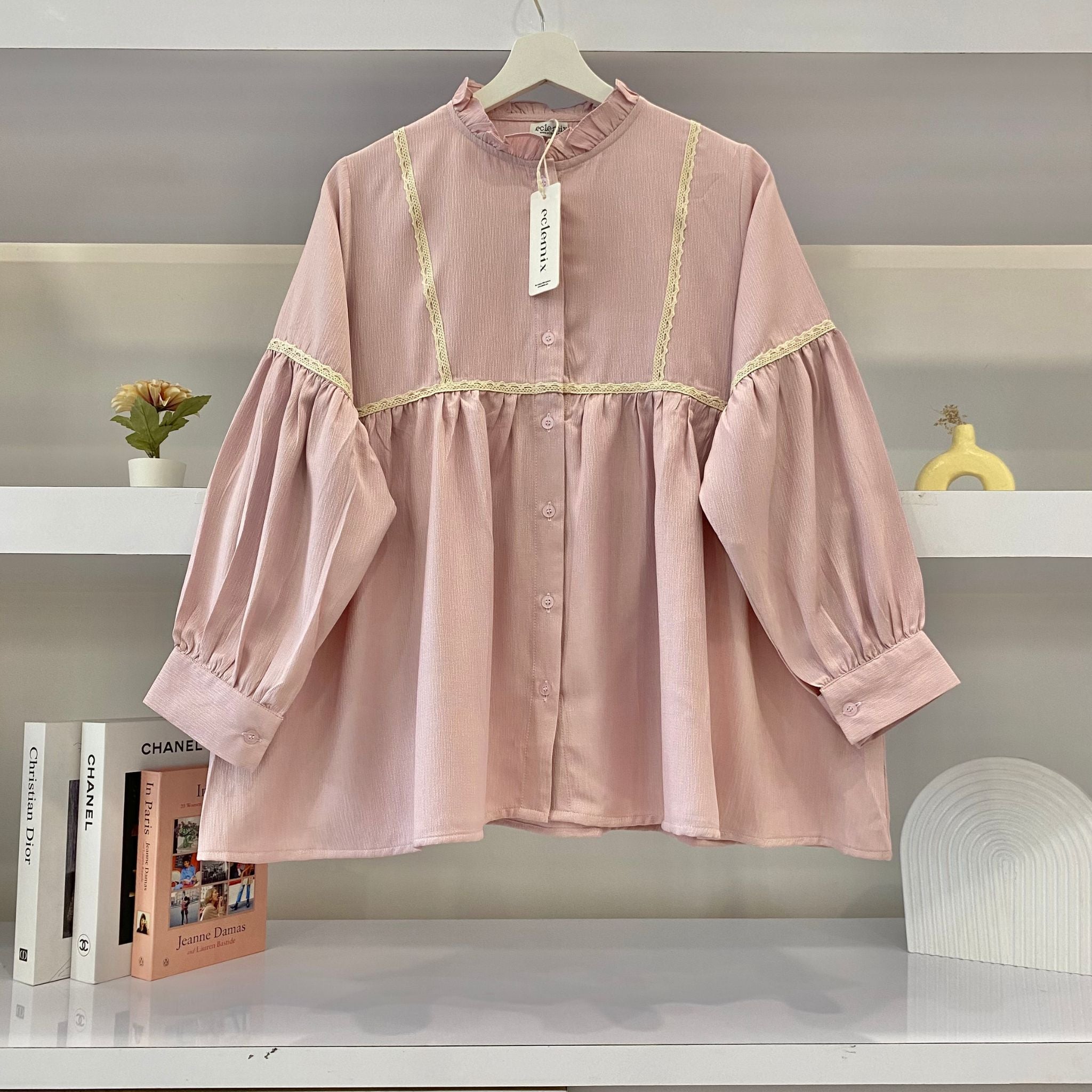Image of Eclemix Top Sono | Atasan Wanita Blouse Polos Casual Shirt