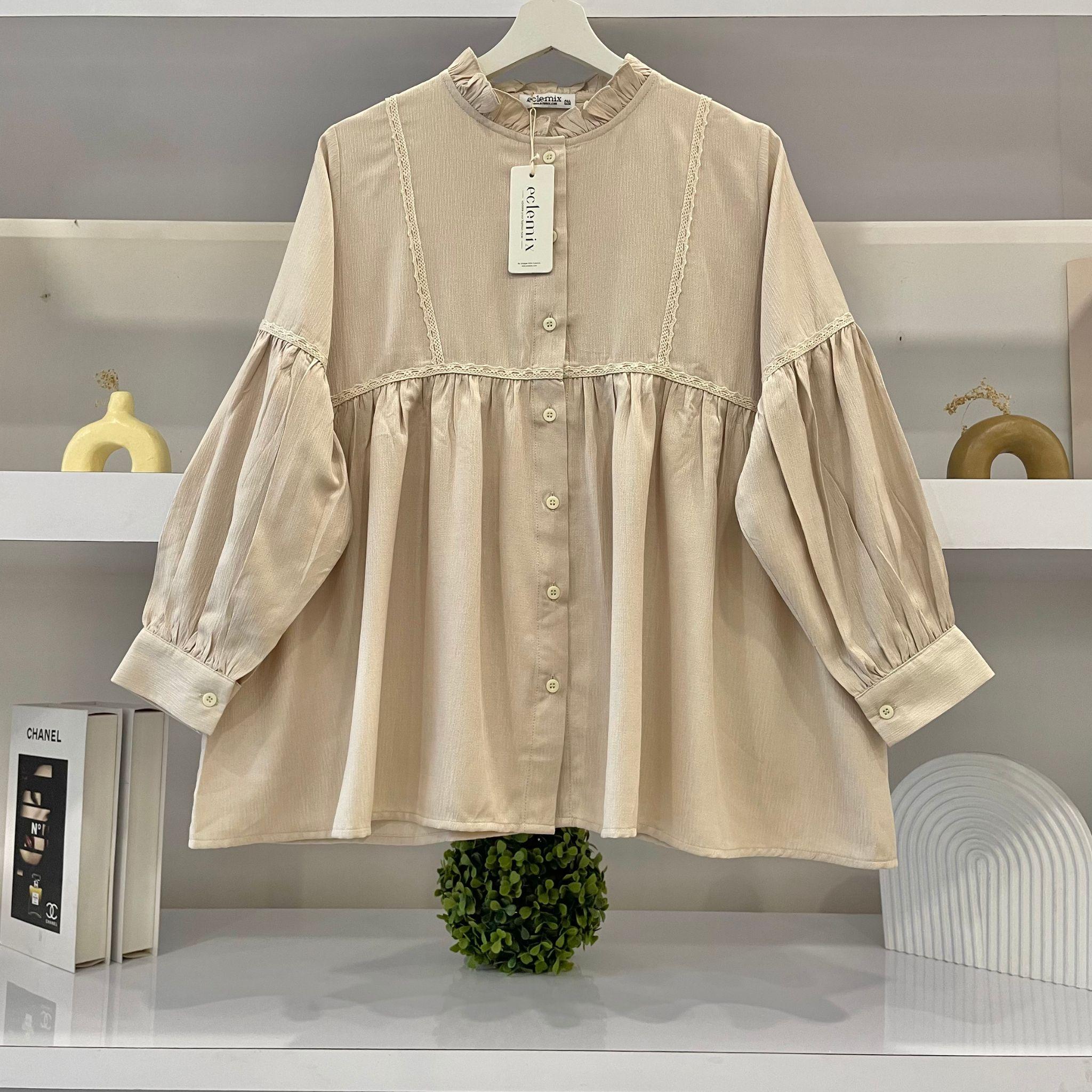 Image of Eclemix Top Sono | Atasan Wanita Blouse Polos Casual Shirt