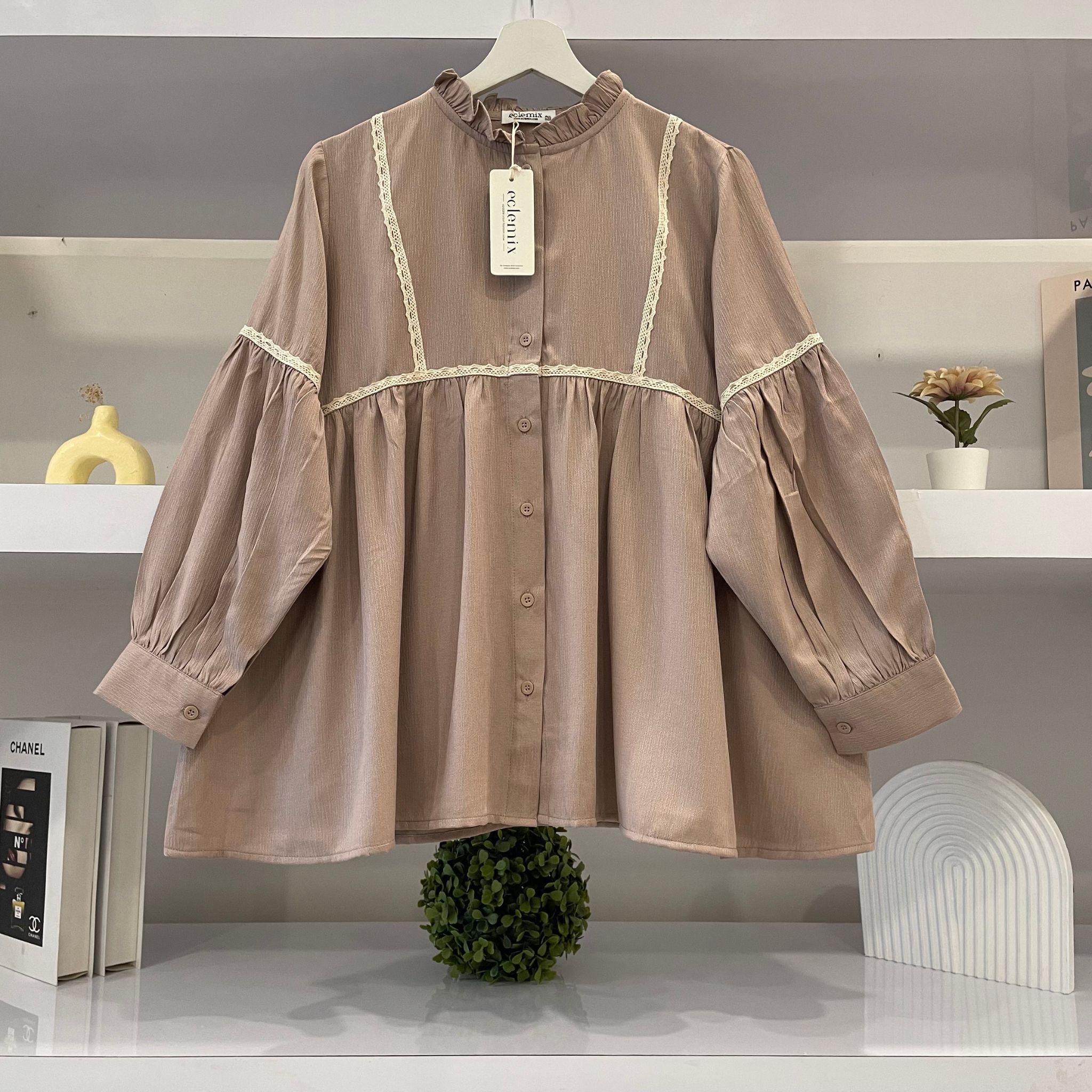 Image of Eclemix Top Sono | Atasan Wanita Blouse Polos Casual Shirt