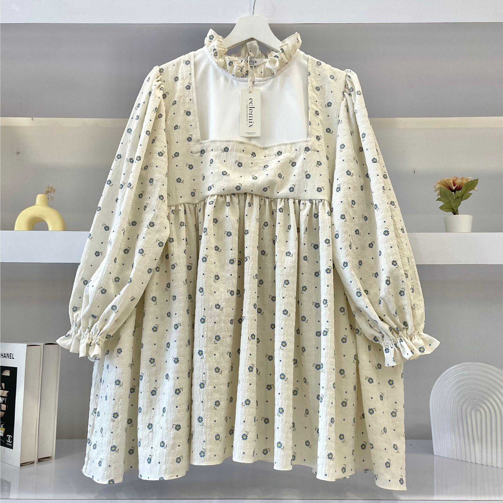 Eclemix Top Rula | Atasan Wanita Blouse Baby Doll Vintage