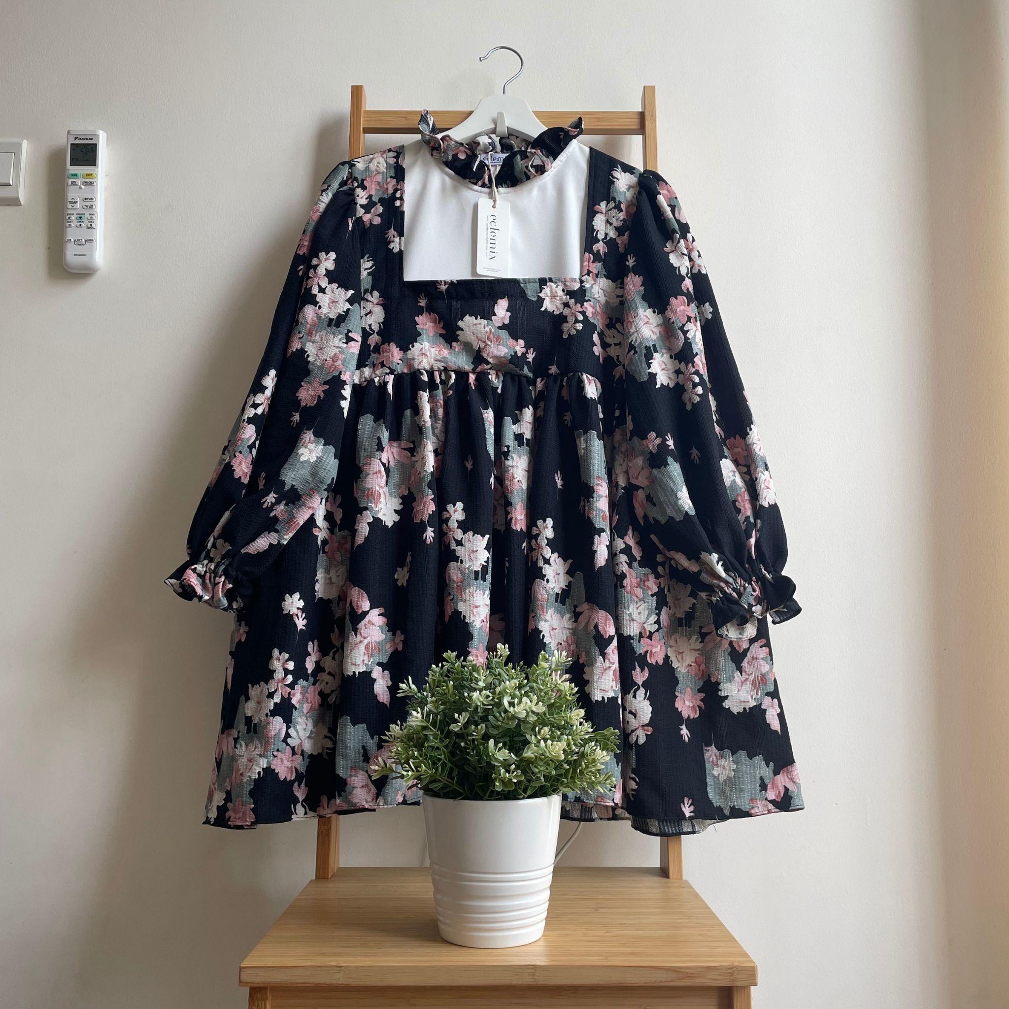 Eclemix Top Rula | Atasan Wanita Blouse Baby Doll Vintage