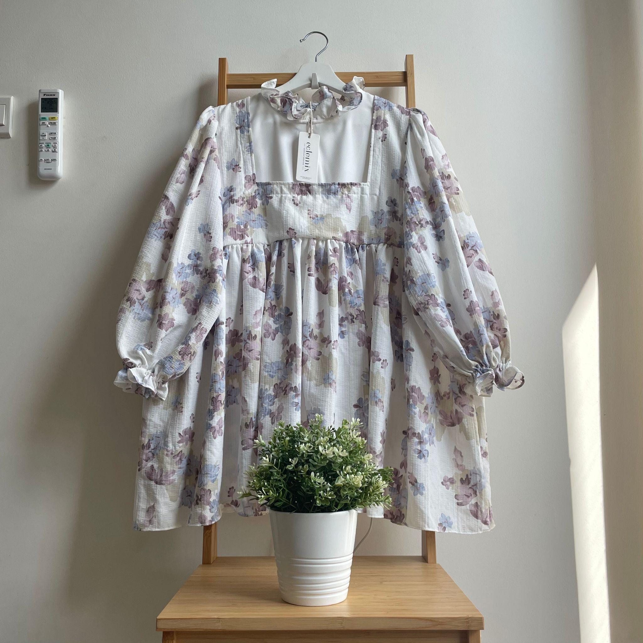 Eclemix Top Rula | Atasan Wanita Blouse Baby Doll Vintage