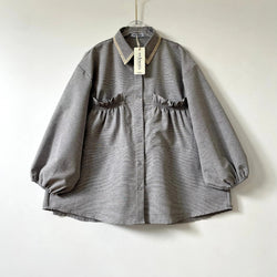 Image of Eclemix Top Yumana | Atasan Wanita Kemeja Daily Basic Saku Loose