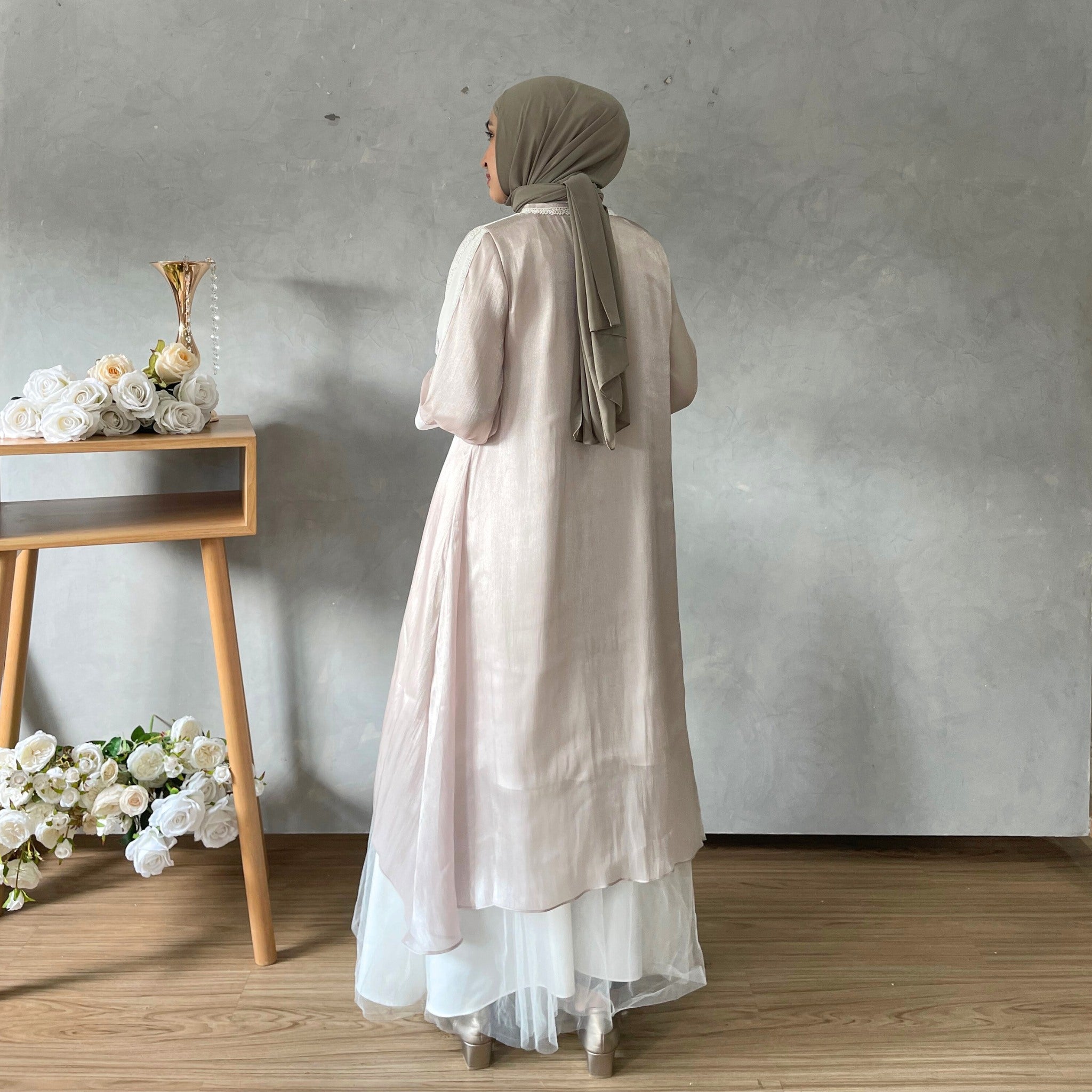 Image of Eclemix Tunic Reya | Atasan Wanita Tunic Mewah Resleting Depan | Baju Pesta Kondangan