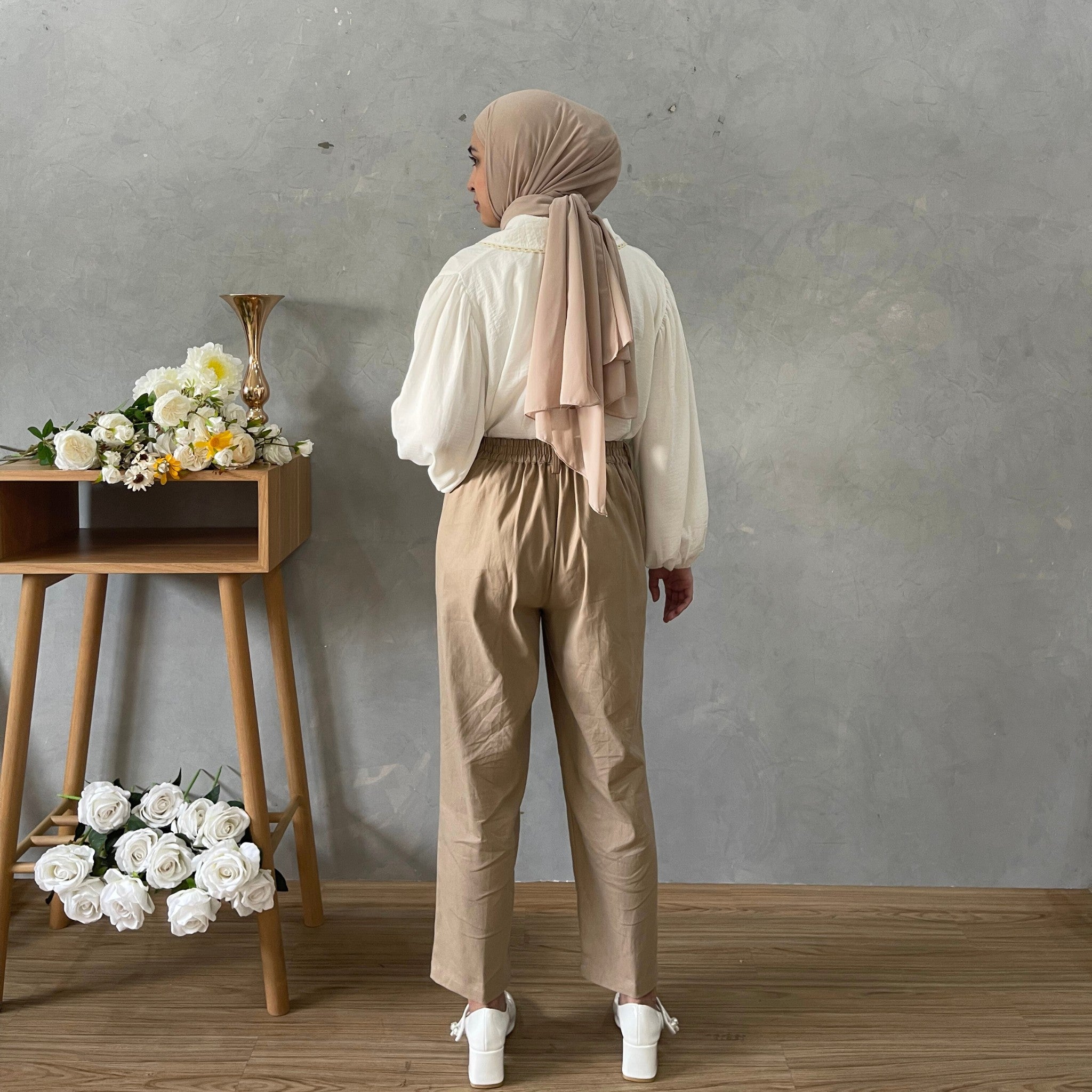 Eclemix Pants Giny | Celana Ankle Wanita Daily Basic