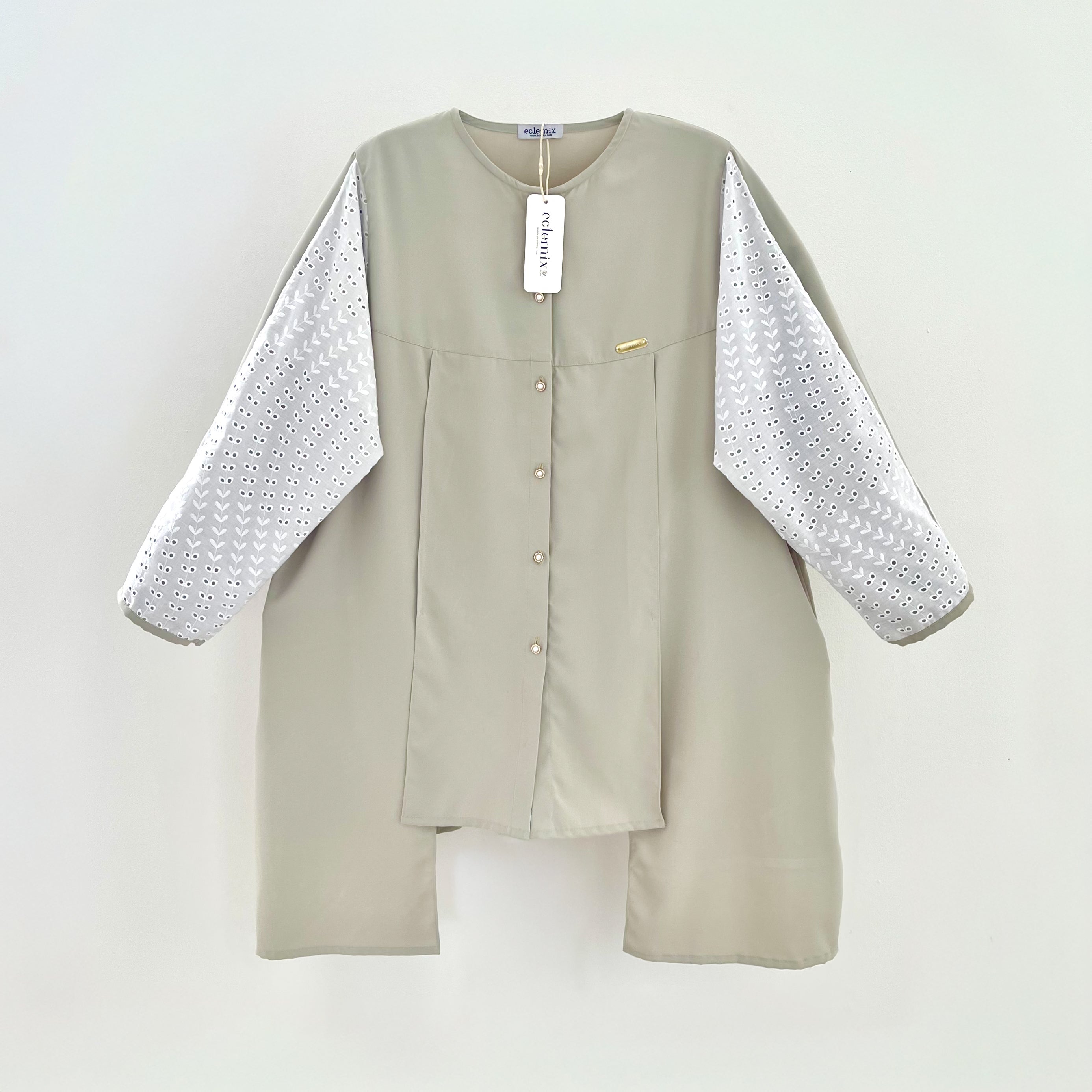 Eclemix Tunic Gyuri | Atasan Wanita Tunic Motif Polos Mix Prada