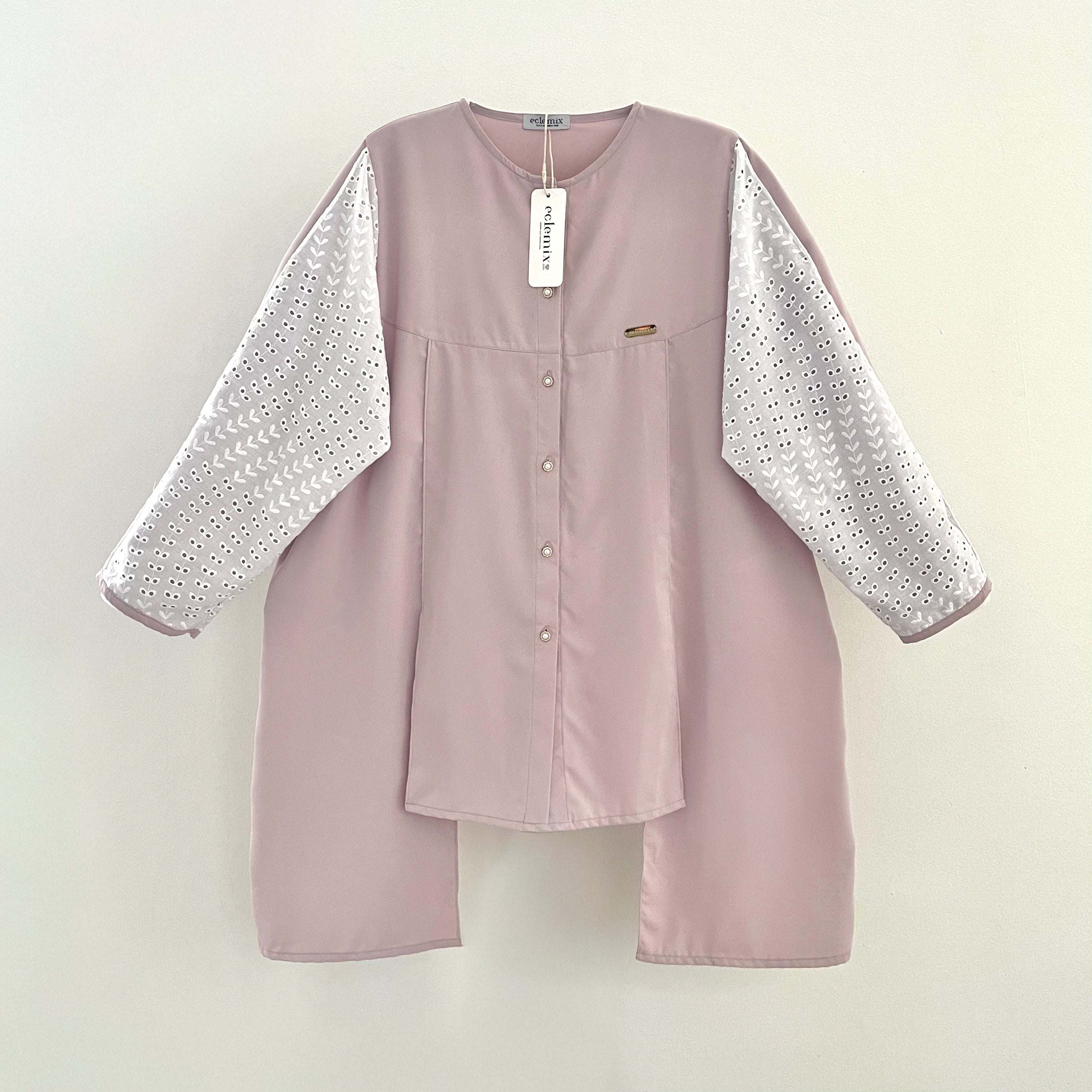 Image of Eclemix Tunic Gyuri | Atasan Wanita Tunic Motif Polos Mix Prada