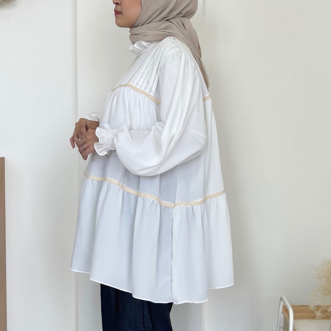 Image of Eclemix Top Hari | Atasan Wanita Blouse Lengan panjang Loose