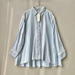 Image of Eclemix Top Sima |Atasan Wanita Kemeja Stripes Daily Loose