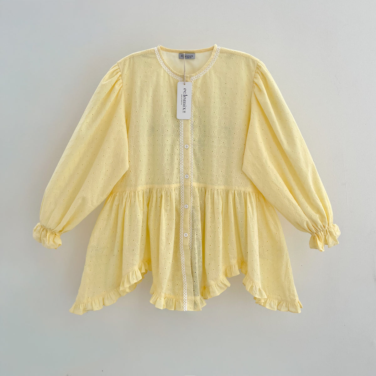 ELENDEEK FRILL PEPLUM BL 【美品】 ELENDEEK FRILL PEPLUM BL