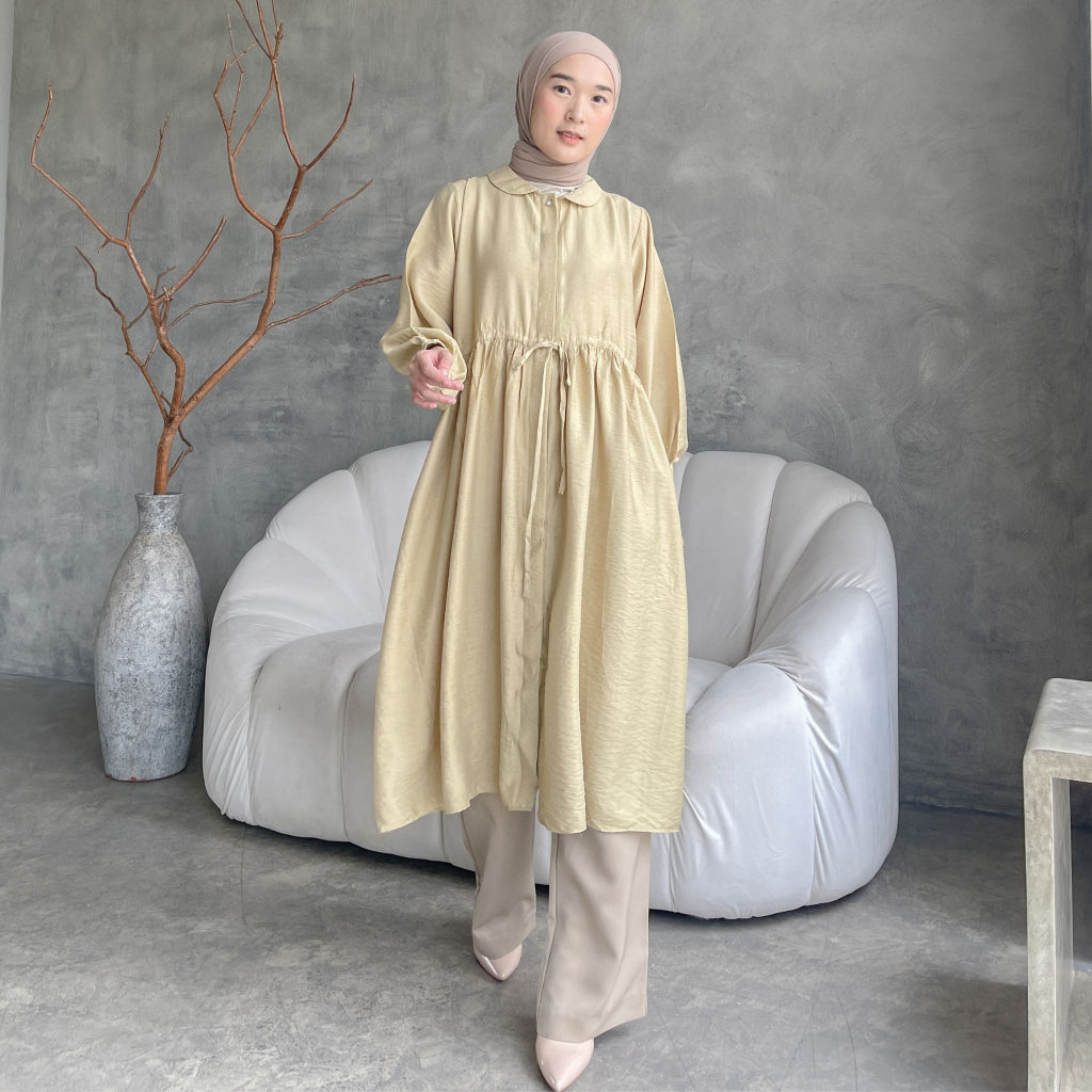 Image of Eclemix Midi Dress Namuu | Gamis Wanita Kancing Depan