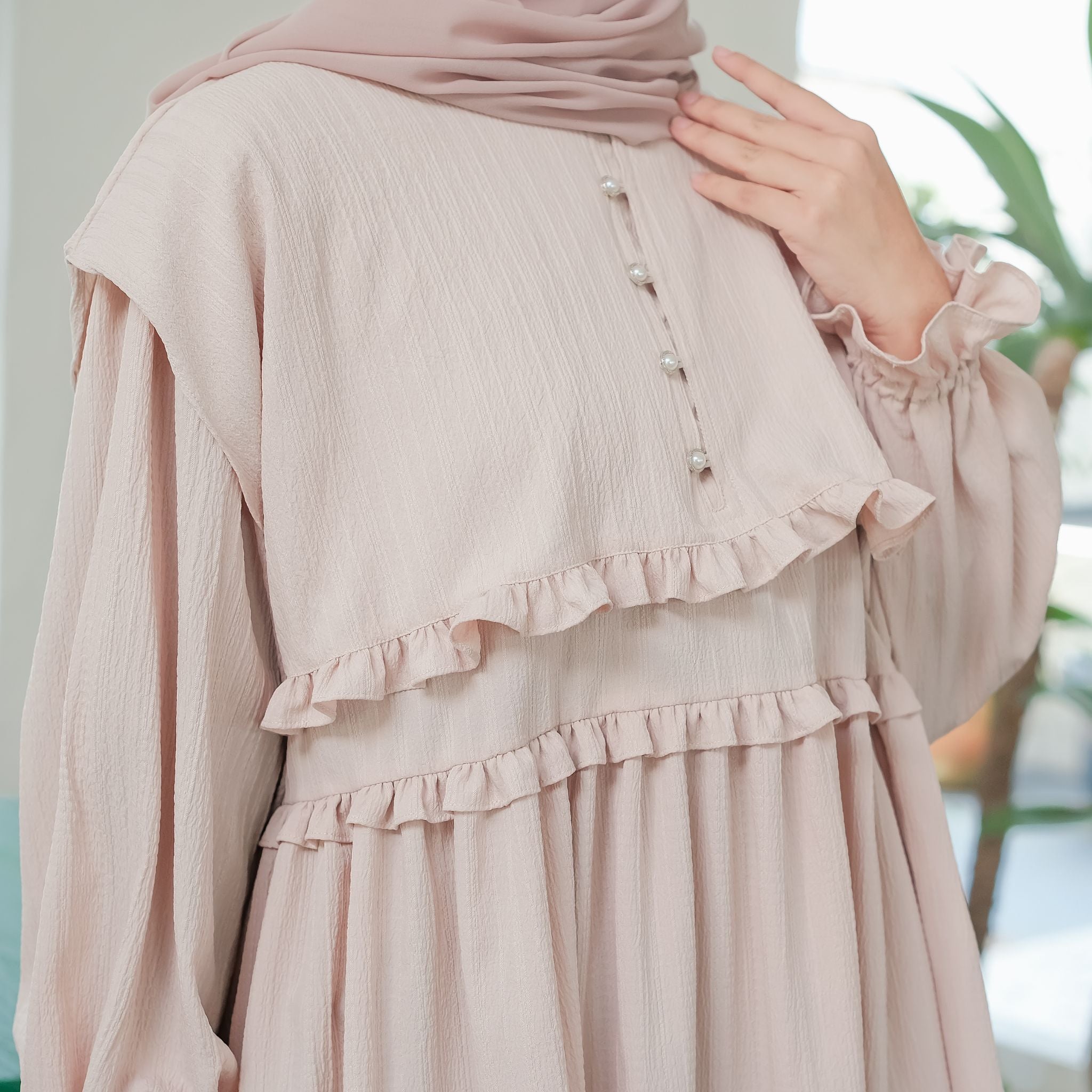 Eclemix Top Rura | Atasan Wanita Blouse Layer Lengan Balon