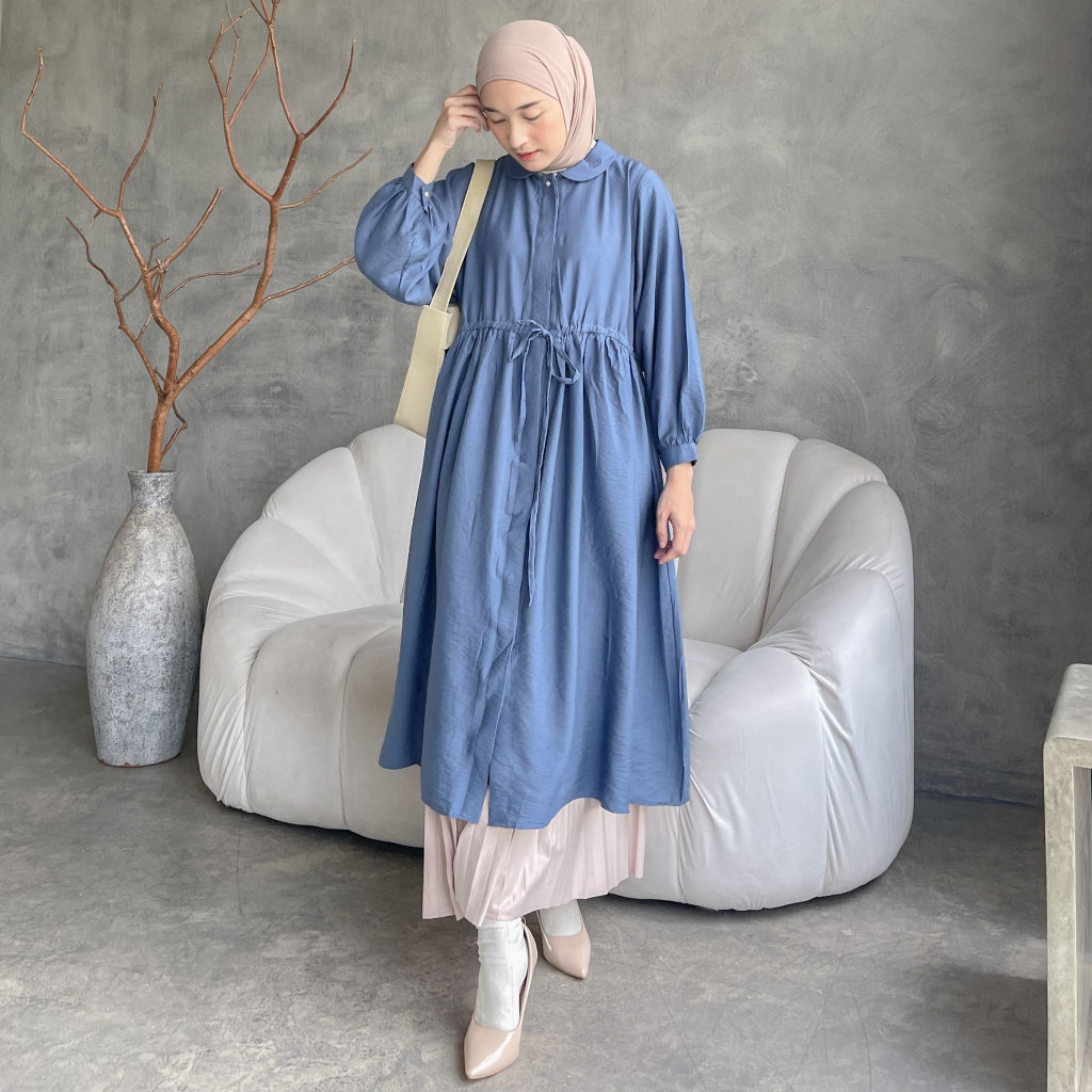 Image of Eclemix Midi Dress Namuu | Gamis Wanita Kancing Depan