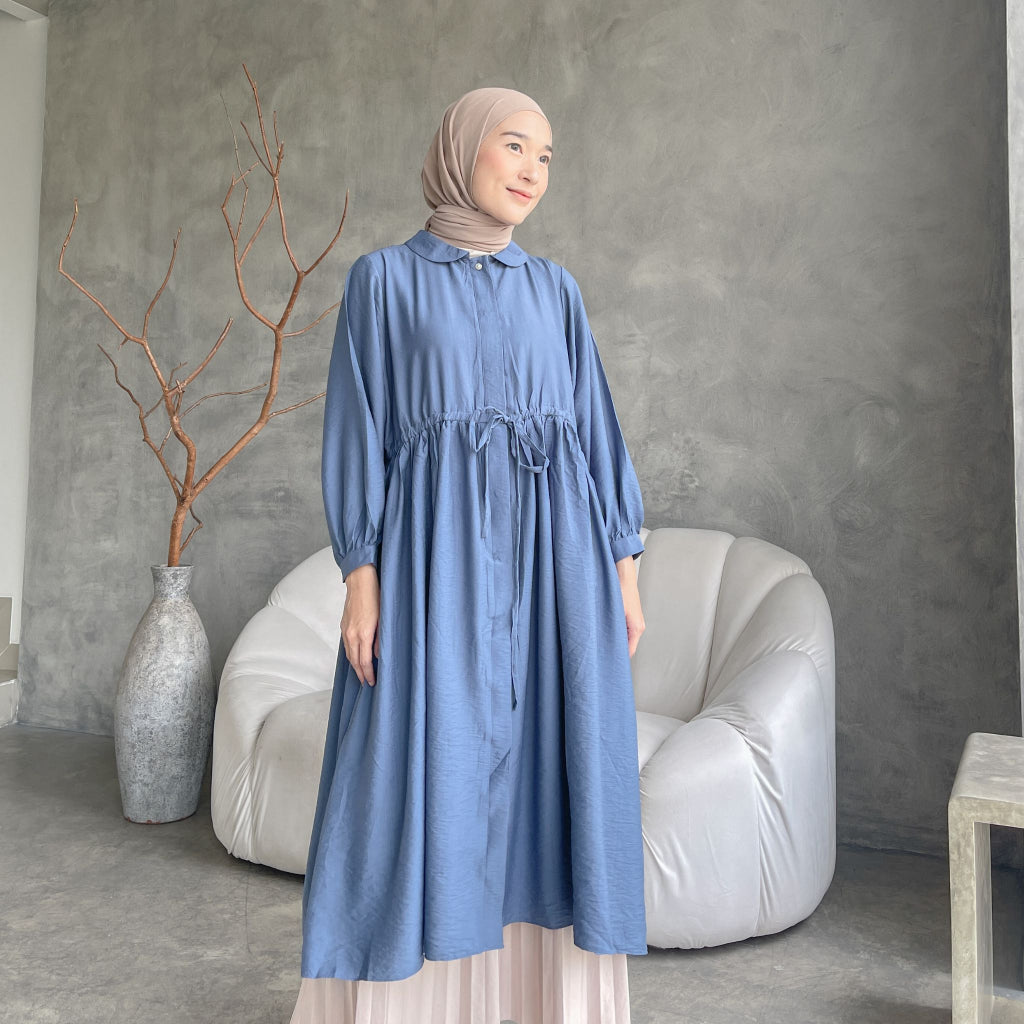 Image of Eclemix Midi Dress Namuu | Gamis Wanita Kancing Depan