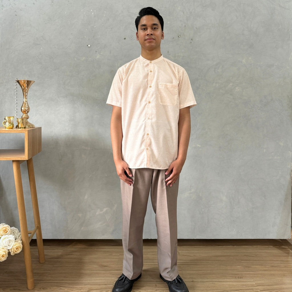 Eclemix Men Top Joon | Kemeja Koko Printing Pria Lengan Pendek