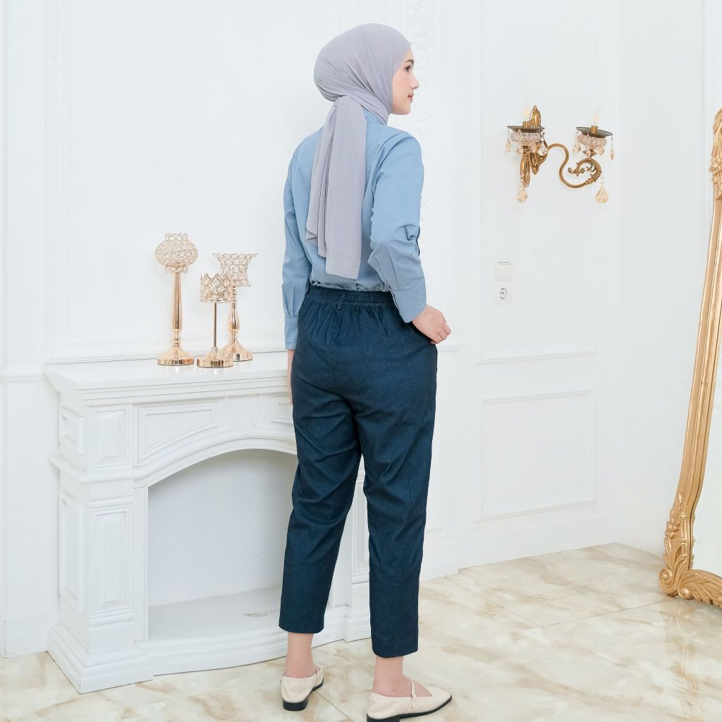 Eclemix Pants Gio | Celana Panjang Baggy Wanita Strech