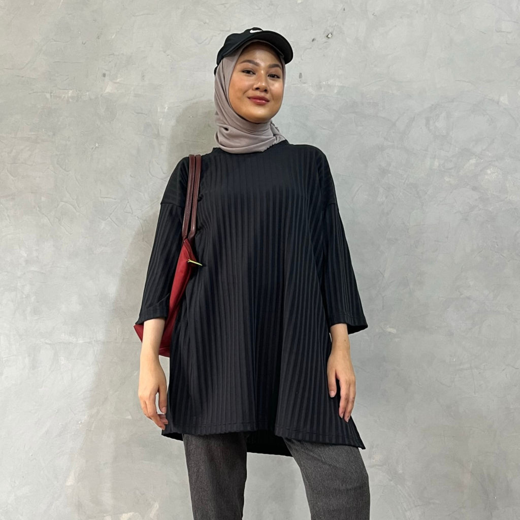 Eclemix Top Parita | Atasan Wanita Kaos Basic Oversize Non Busui