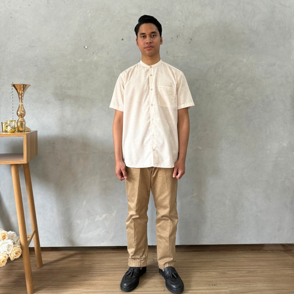 Image of Eclemix Men Top Joon | Kemeja Koko Printing Pria Lengan Pendek