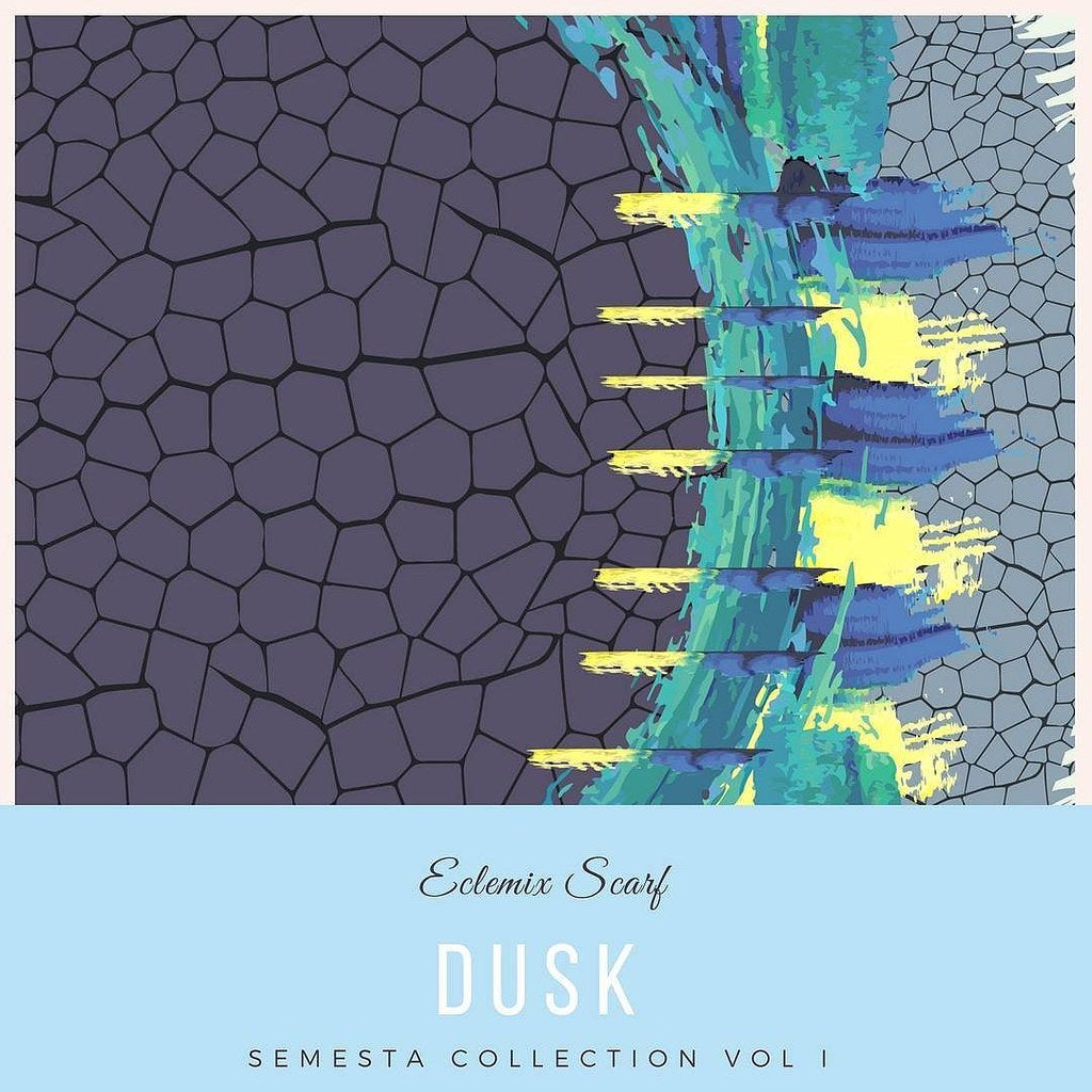 Eclemix Scarf Semesta Collection | Hijab Voal Premium Segi Empat Printing motif | Sqaure Voal scraves laser cut