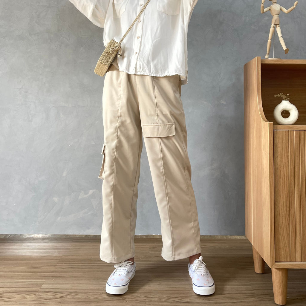 Image of Eclemix Pants Jiano | Celana Panjang Wanita Cargo