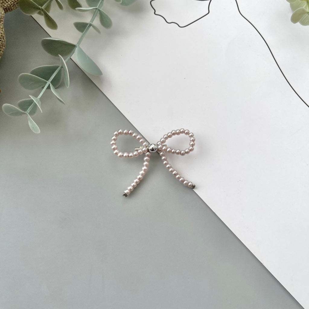 Image of Eclemix Brooch Bowknot |  Bros Mutiara Pita Coquette