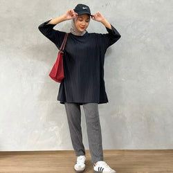 Image of Eclemix Top Parita | Atasan Wanita Kaos Basic Oversize Non Busui