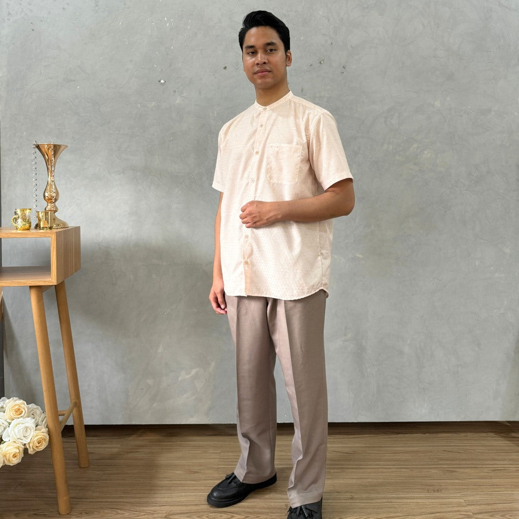 Image of Eclemix Men Top Joon | Kemeja Koko Printing Pria Lengan Pendek