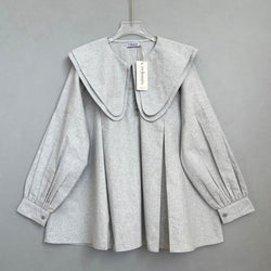 Image of Eclemix Top Numa | Atasan Wanita Blouse Kerah Tumpuk