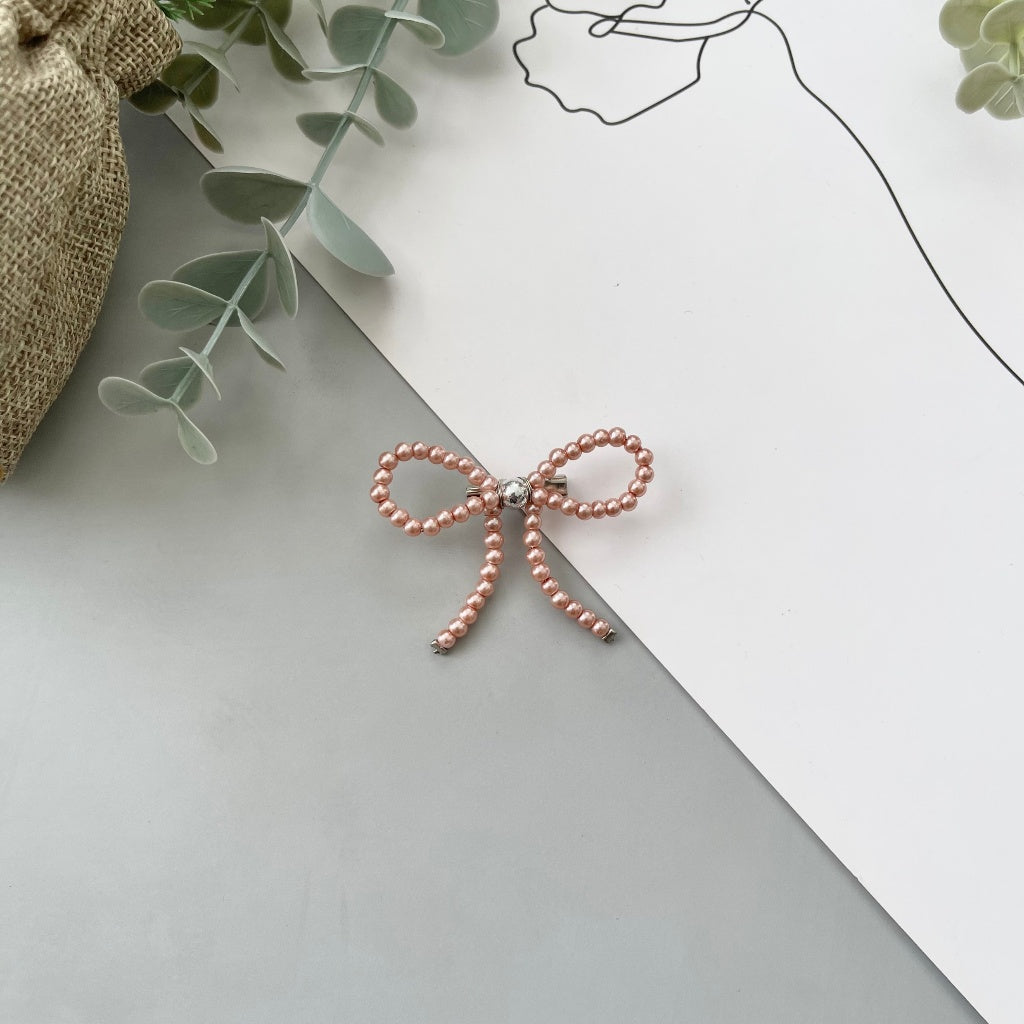 Image of Eclemix Brooch Bowknot |  Bros Mutiara Pita Coquette