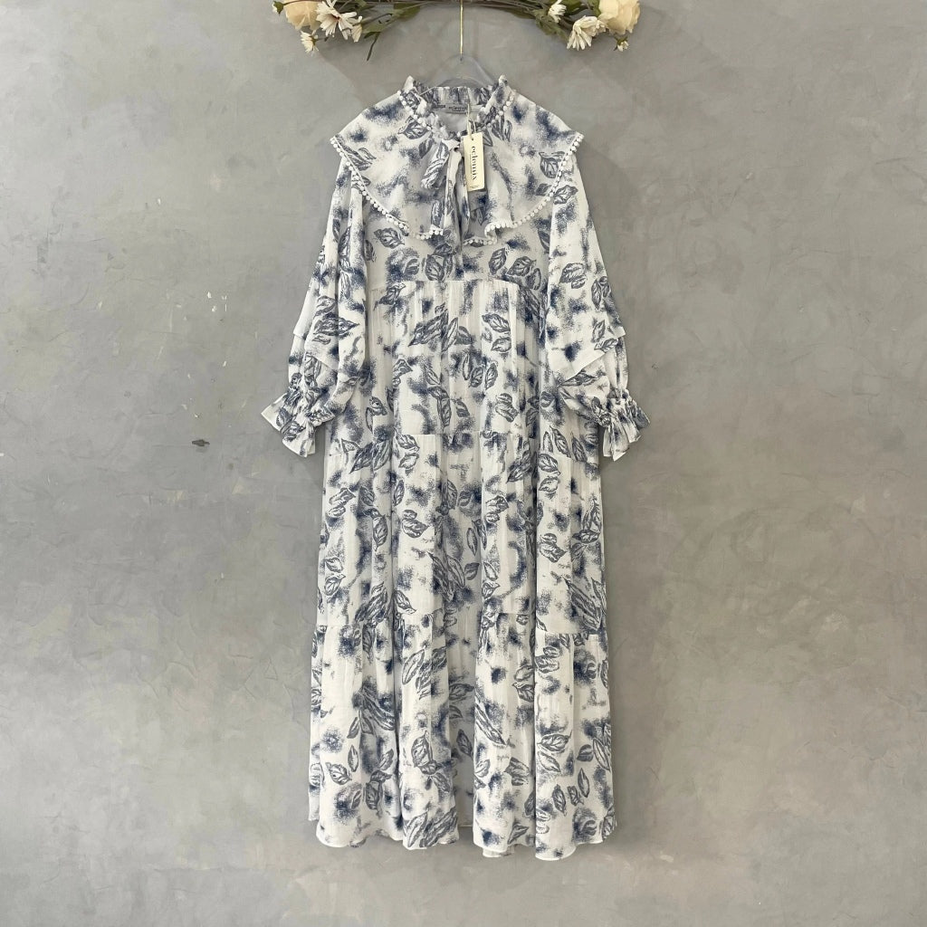Eclemix Dress Calunia | Gamis Wanita Polos Mewah