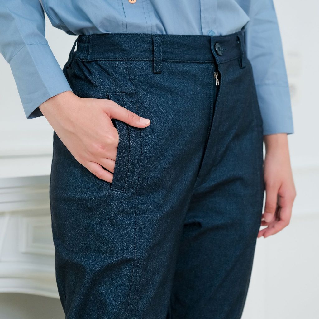 Eclemix Pants Gio | Celana Panjang Baggy Wanita Strech