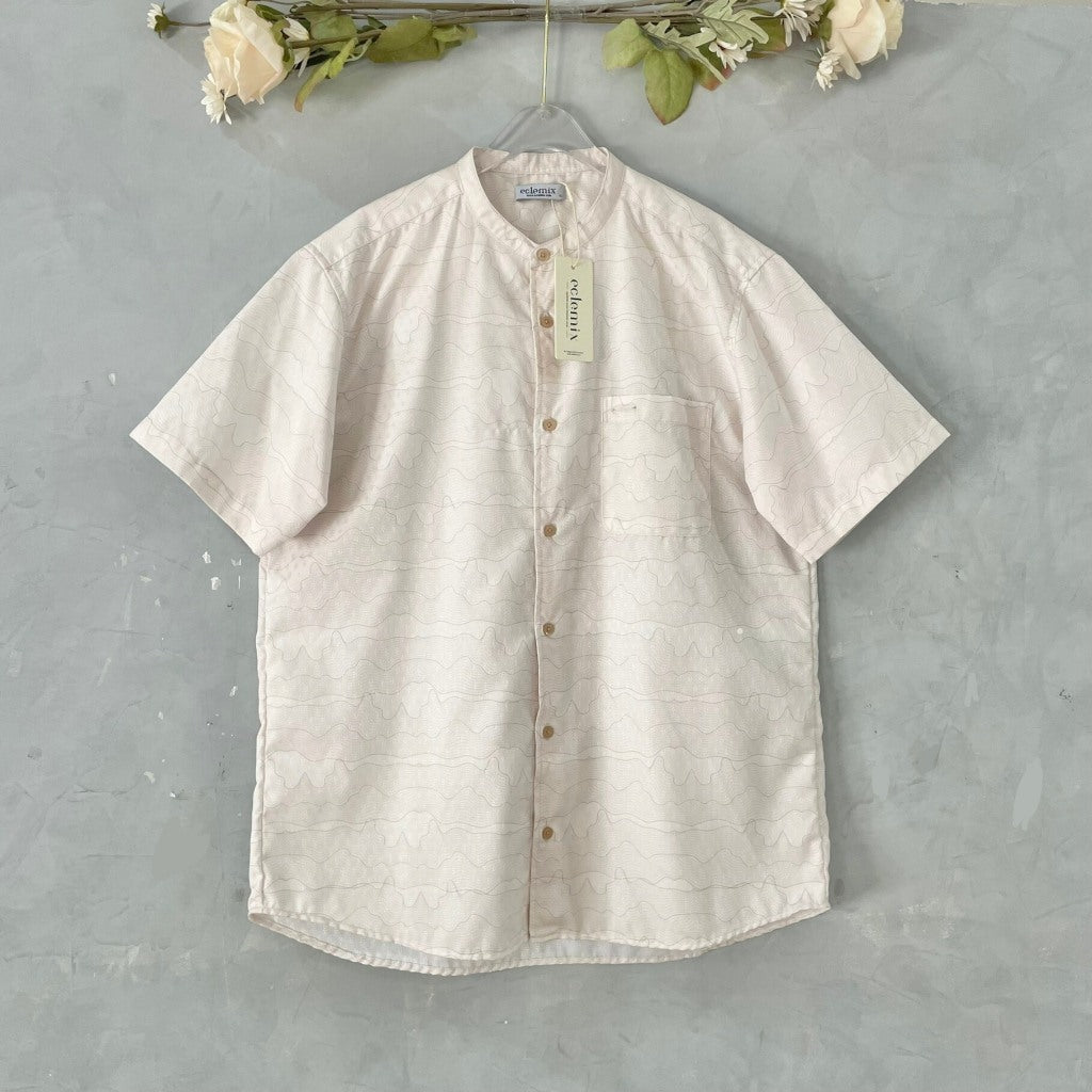 Eclemix Men Top Joon | Kemeja Koko Printing Pria Lengan Pendek