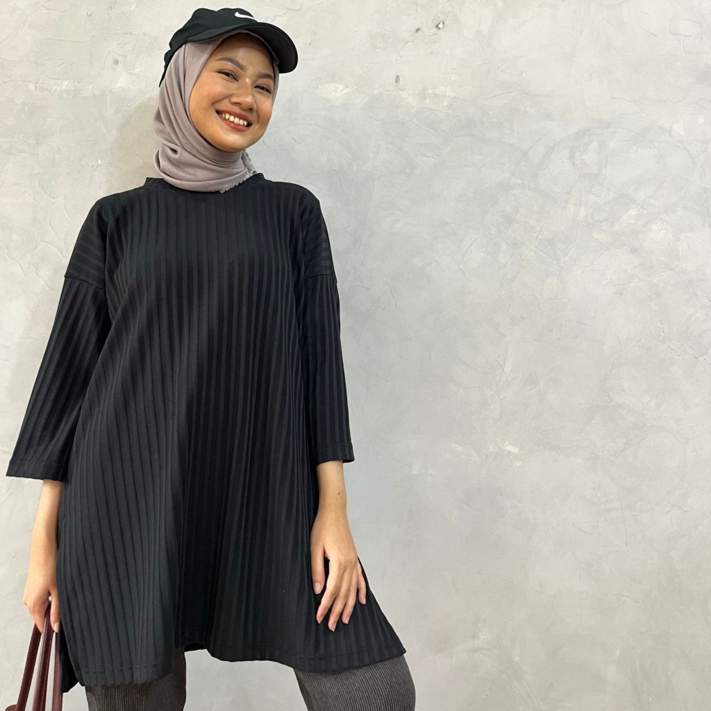 Eclemix Top Parita | Atasan Wanita Kaos Basic Oversize Non Busui