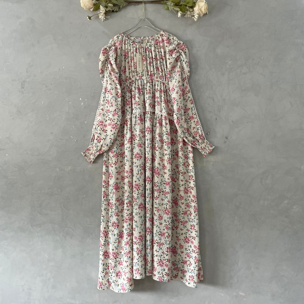Image of Eclemix Dress Euna |Baju Wanita Vintage Motif Bunga
