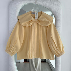 Image of Eclemix Top Yoora | Atasan Wanita Blouse Motif Gingham Kerah Peterpan