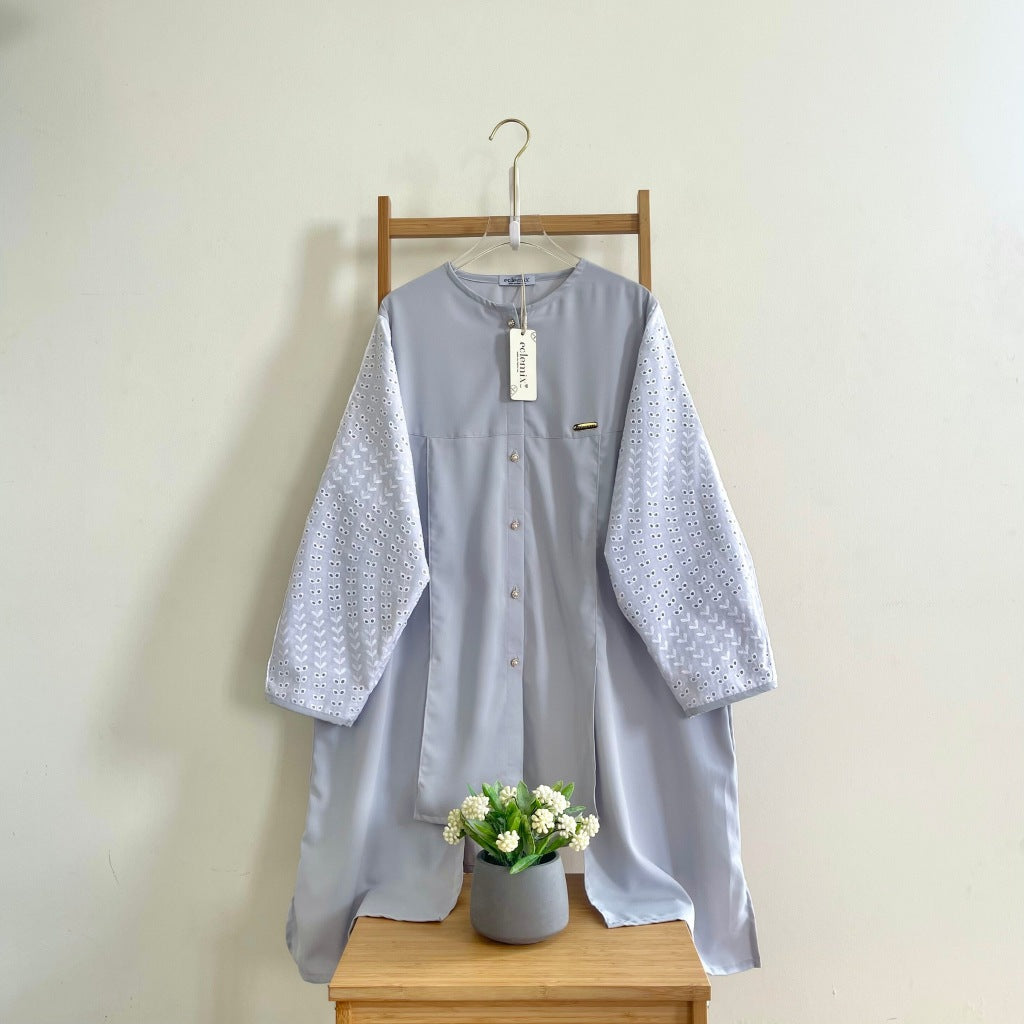 Eclemix Tunic Gyuri | Atasan Wanita Tunic Motif Polos Mix Prada
