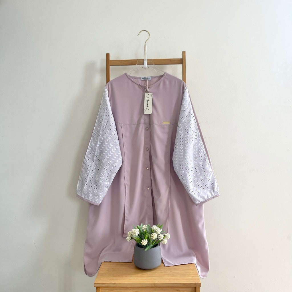 Eclemix Tunic Gyuri | Atasan Wanita Tunic Motif Polos Mix Prada
