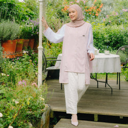 Image of Eclemix Tunic Gyuri | Atasan Wanita Tunic Motif Polos Mix Prada