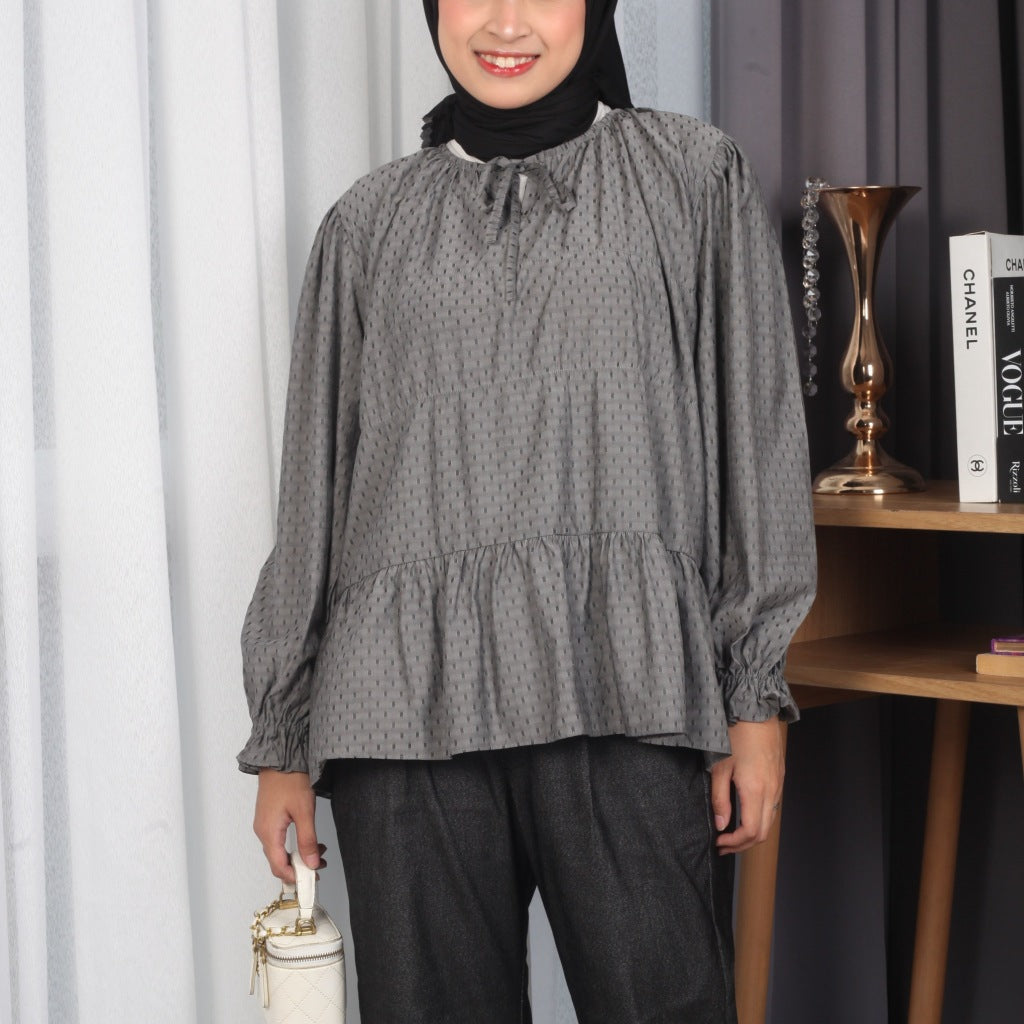 Image of Eclemix Top Raona | Atasan Wanita Blouse Tali Daily