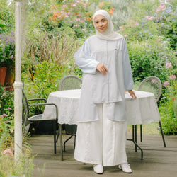 Image of Eclemix Tunic Gyuri | Atasan Wanita Tunic Motif Polos Mix Prada