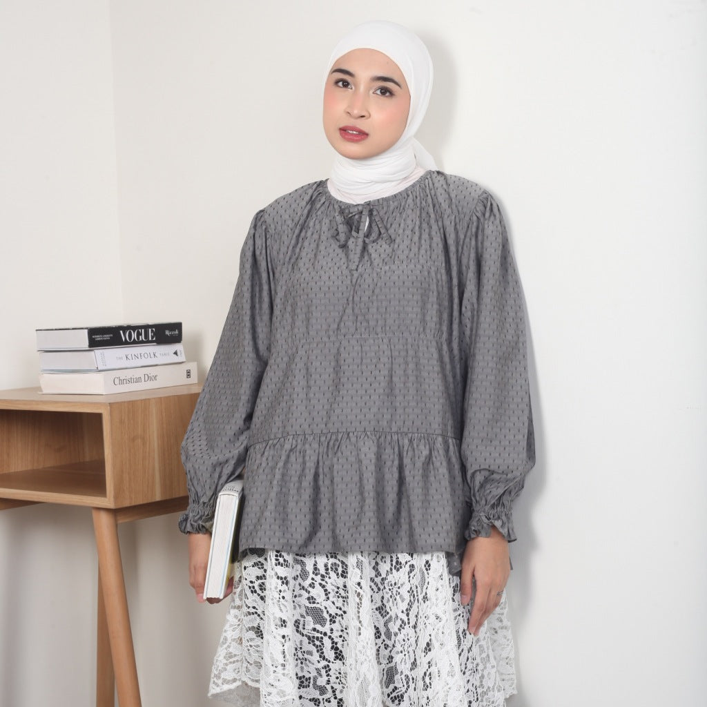 Image of Eclemix Top Raona | Atasan Wanita Blouse Tali Daily