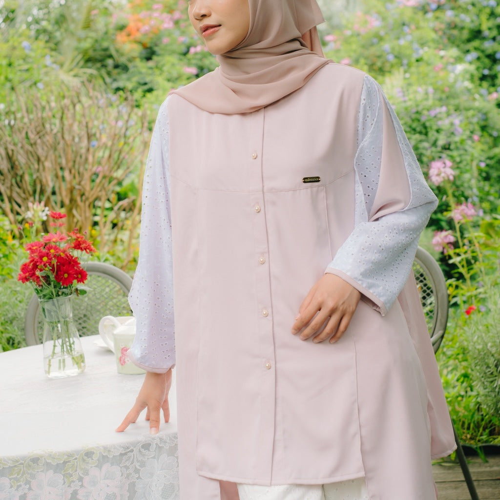 Eclemix Tunic Gyuri | Atasan Wanita Tunic Motif Polos Mix Prada