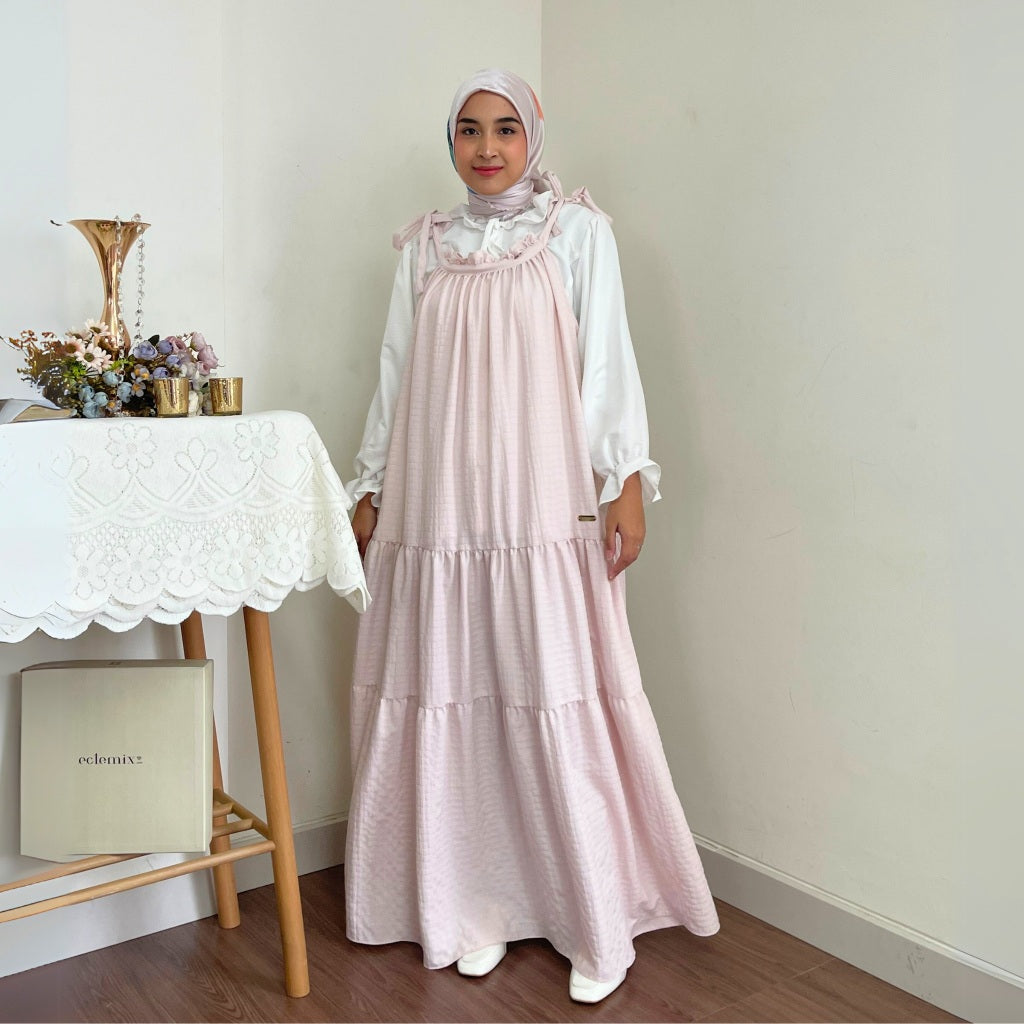 Image of Eclemix Overall Kala | Overall Wanita A Line Tali Tanpa Lengan (Inner Dijual Terpisah)