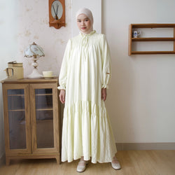 Image of Eclemix Dress Alana | Gamis Wanita Polos Kerah Tali